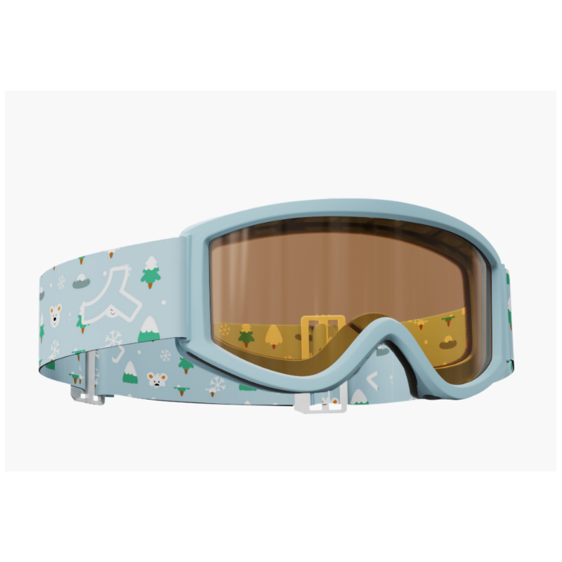 Otroška smučarska očala TRIPOINT 108 Limpopo v modri barvi nudijo udobno prileganje, zanesljivo zaščito in lečo kategorije 2. Idealna začetniška očala za varno in zabavno smučanje.