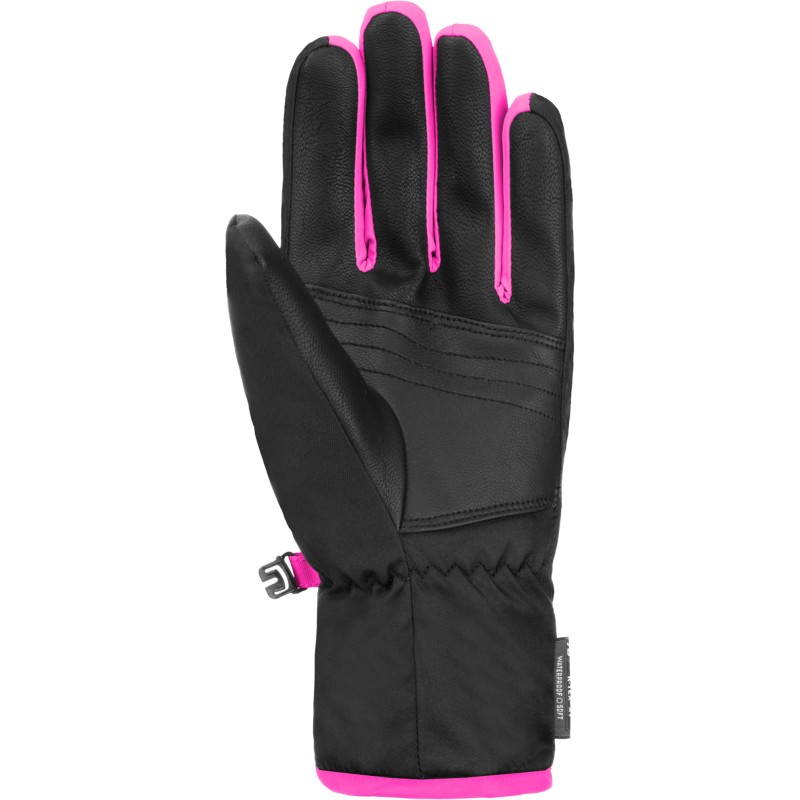 Children's ski gloves Reusch Duke R-Tex® XT Jr. BK/Pink Glo are classic Reusch gloves equipped with a waterproof membrane that keeps hands dry and protected from moisture.