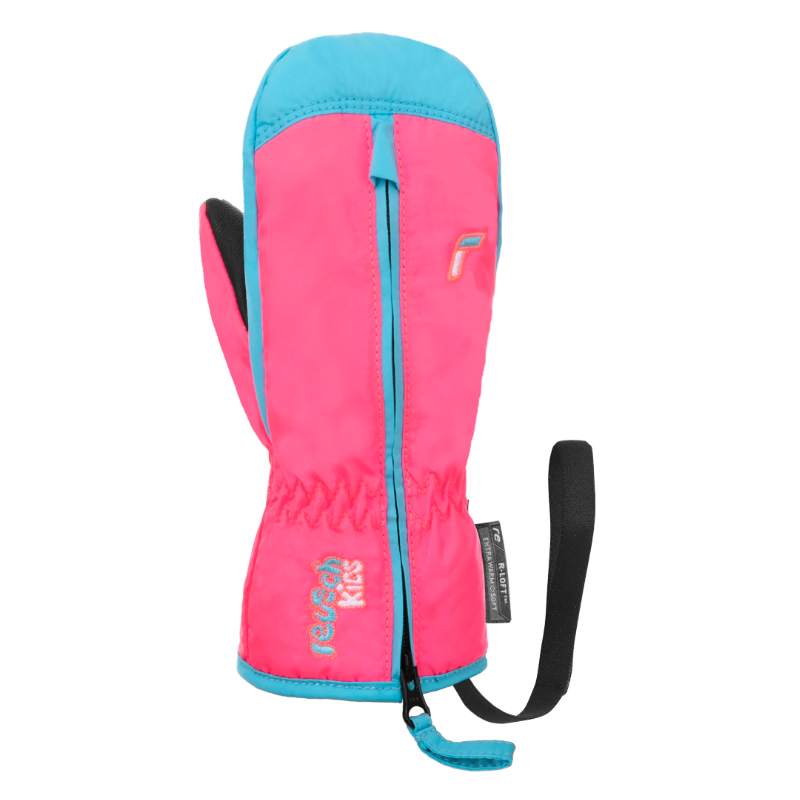 Otroške rokavice Reusch Ben Mitten – tople, mehke in izjemno udobne rokavice z dolgo zadrgo za enostavno oblačenje. Vodoodbojne in tople zahvaljujoč R-LOFT™ izolaciji. Na voljo v AS Sport Outlet!