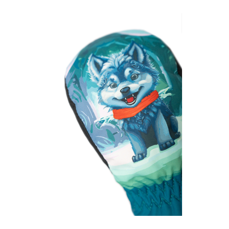 Prikupne otroške smučarske rokavice Reusch Scottie Mitten s kužkom. Tople, vodoodbojne in udobne palčnike za brezskrbno igro na snegu. AS Sport Outlet.