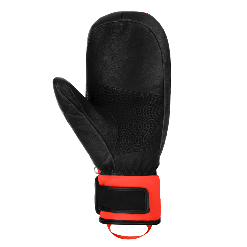 Otroške smučarske rokavice Reusch Worldcup Warrior GS Mitten – vrhunske usnjene rokavice z R-LOFT™ izolacijo, ki nudijo toploto, zaščito in profesionalno kakovost za mlade tekmovalce. Na voljo v AS Sport Outlet!