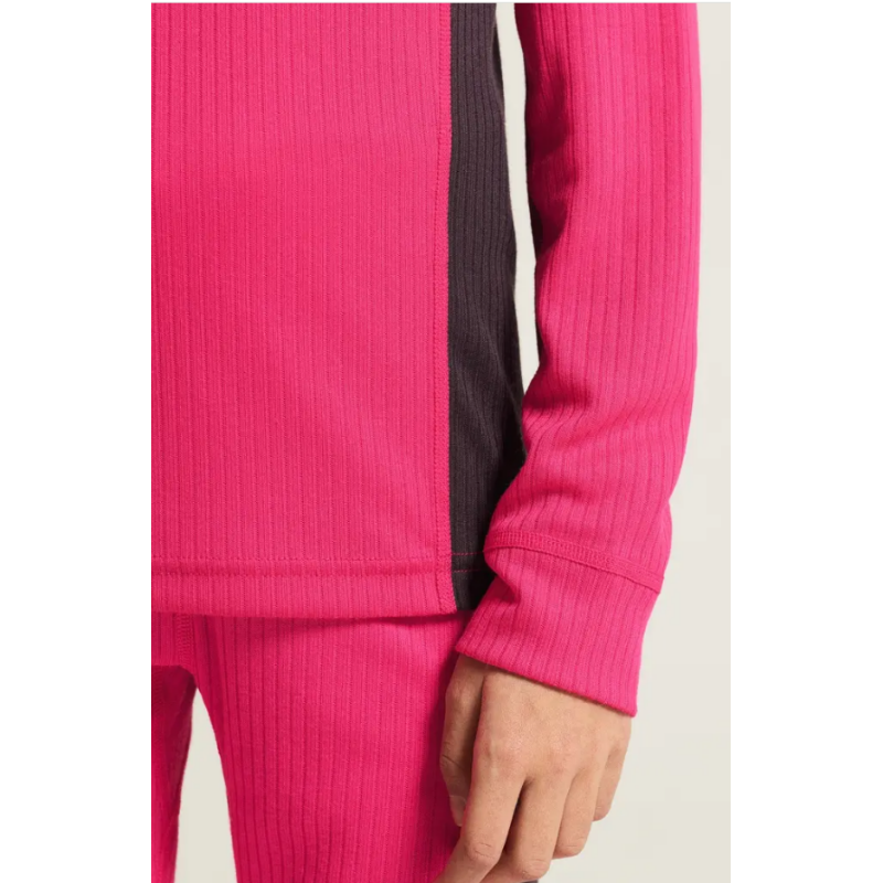 Otroško smučarsko spodnje perilo CRAFT BASELAYER FAME/DK PLUM