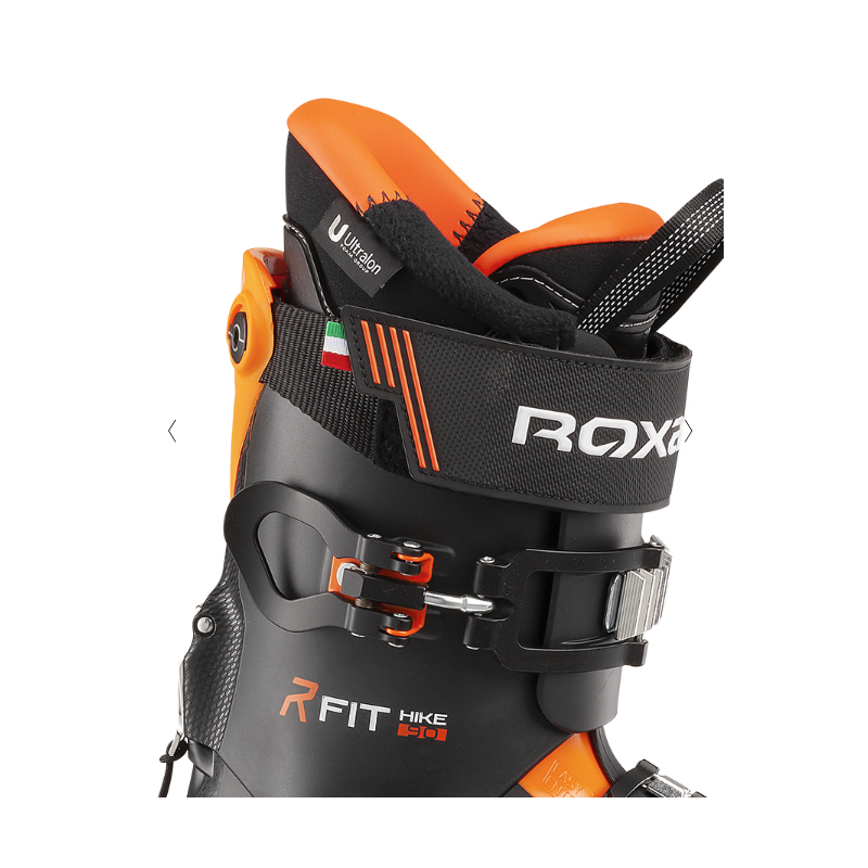 ROXA R/Fit Hike 90 ski boots are the comfort you've been waiting for! The R/Fit series has all the features that enhance your comfort and performance. The 102 mm BioFit shell can be heat-molded to fit the shape of the skier's foot.