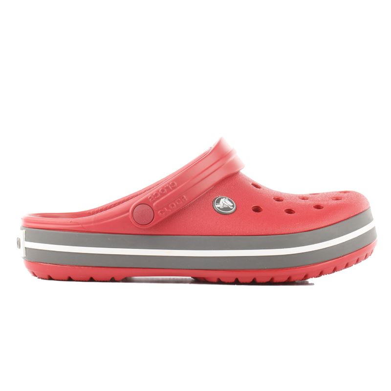 Otroški Crocs Crocband 207006 so prikazani kot lahki in udobni natikači športnega videza, prepoznavni po značilnem traku na podplatu in Croslite materialu. Model ima zračne odprtine za boljšo prezračenost, nastavljiv petni pašček za varno prileganje ter mehko, anatomsko oblikovano podlago, ki nudi udobje pri vsakodnevni uporabi.