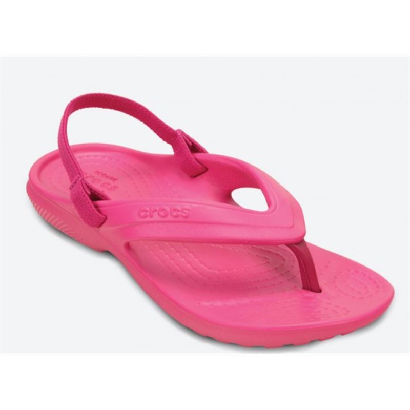 Lahki in udobni Crocs Classic Flip Kids – otroške japonke, ki združujejo prepoznavno Crocs udobje in praktičen poletni “flip” dizajn. Izdelane so iz Croslite™ materiala, zato so mehke, izjemno lahke in primerne za celodnevno nošenje.