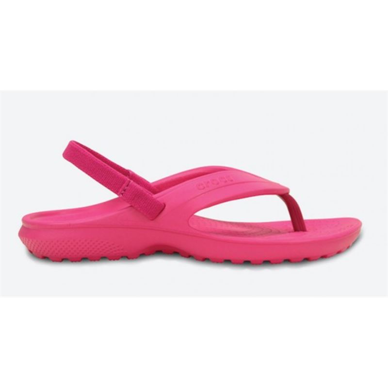 Lahki in udobni Crocs Classic Flip Kids – otroške japonke, ki združujejo prepoznavno Crocs udobje in praktičen poletni “flip” dizajn. Izdelane so iz Croslite™ materiala, zato so mehke, izjemno lahke in primerne za celodnevno nošenje.