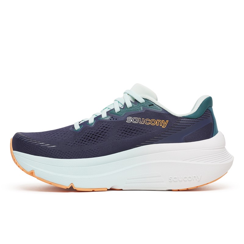 Ženske tekaške superge Saucony Guide 19 z blaženjem PWRRUN in tehnologijo CenterPath za stabilen, udoben in zanesljiv vsakodnevni tek.