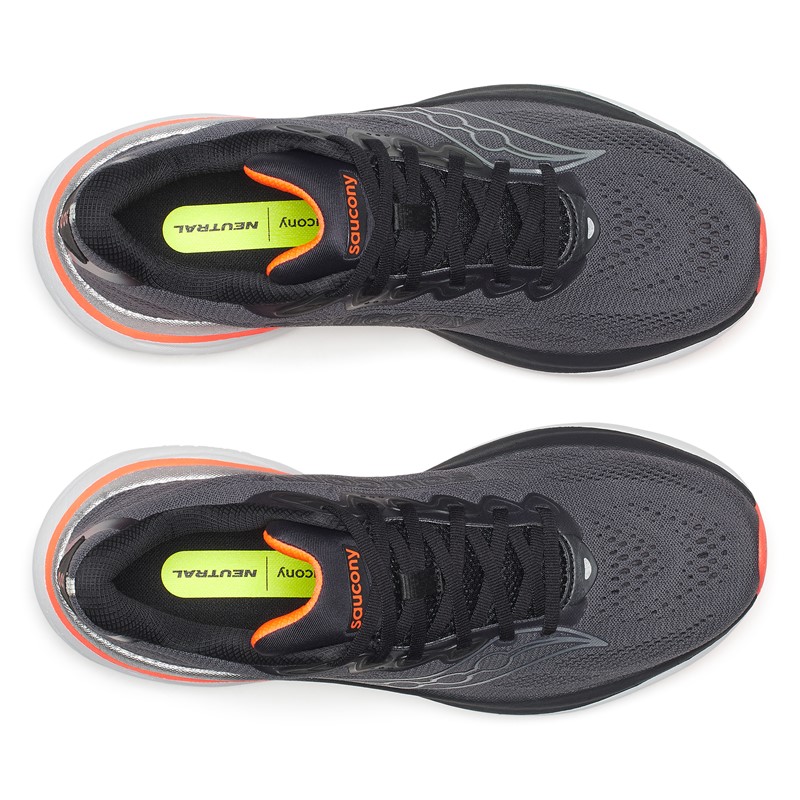 Vsestranske moške tekaške superge Saucony Ride 19 z blaženjem PWRRUN  za vsakodnevni cestni tek in daljše treninge.
