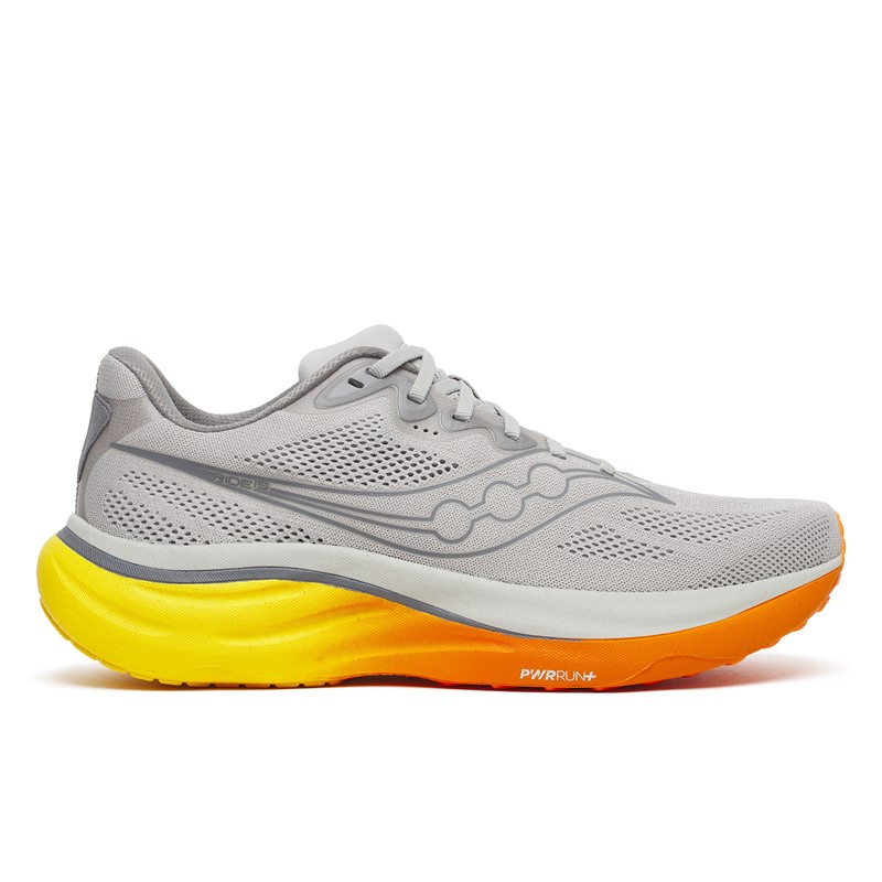 Vsestranske moške tekaške superge Saucony Ride 19 z odzivnim blaženjem PWRRUN  za vsakodnevni cestni tek.