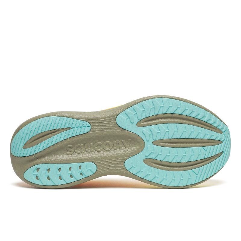 Saucony Triumph 23 moške tekaške superge z vrhunskim PWRRUN PB blaženjem za dolge teke in maksimalno udobje. Lahke, odzivne in zračne – popolna izbira za vsak trening.