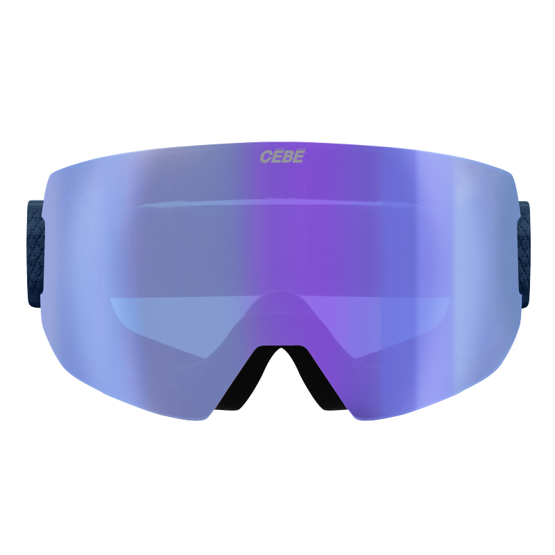 Advanced CÉBÉ Versus 2 Vario (Cat. 1–3) photochromic ski goggles with a frameless design and wide field of vision. Excellent visibility in all lighting conditions – AS Sport Outlet.