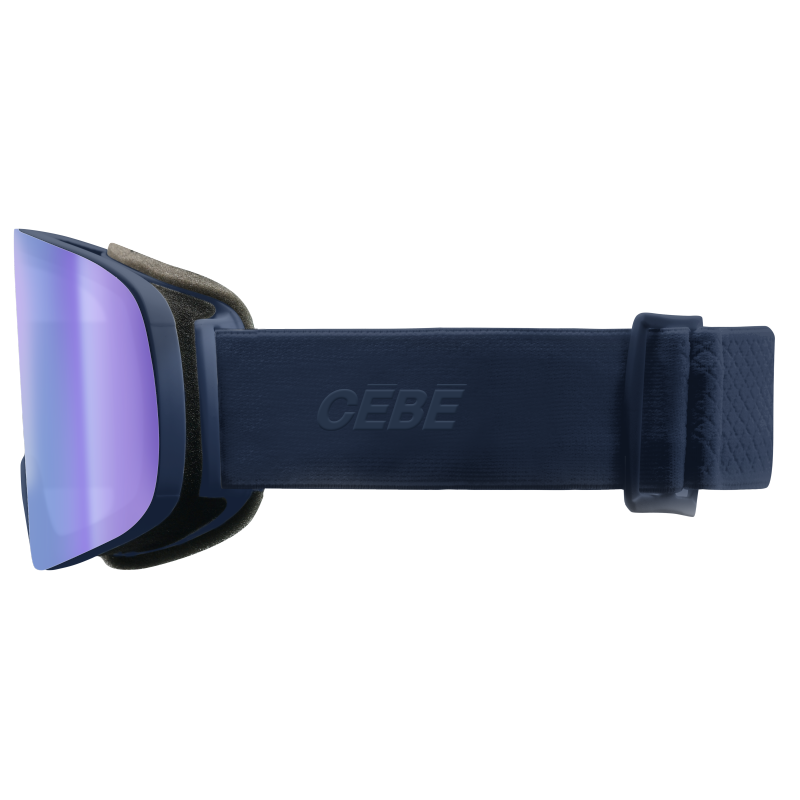 Advanced CÉBÉ Versus 2 Vario (Cat. 1–3) photochromic ski goggles with a frameless design and wide field of vision. Excellent visibility in all lighting conditions – AS Sport Outlet.