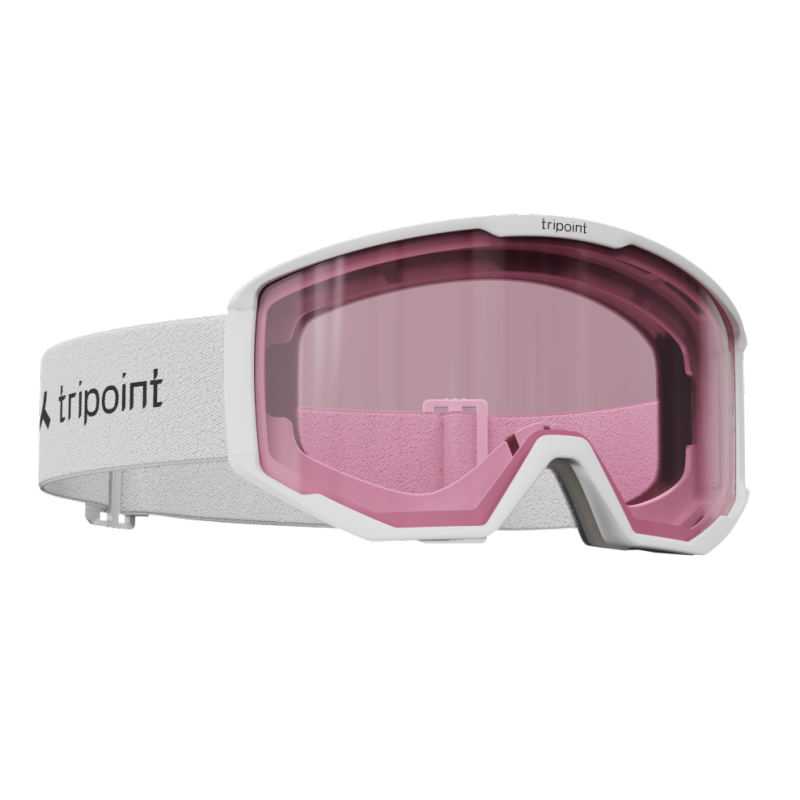 TRIPOINT 106 Frontier ski goggles offer clear visibility, 100% UV protection, and a comfortable fit. Category 2 lens, OTG adjustment, and Scandinavian design for worry-free skiing.