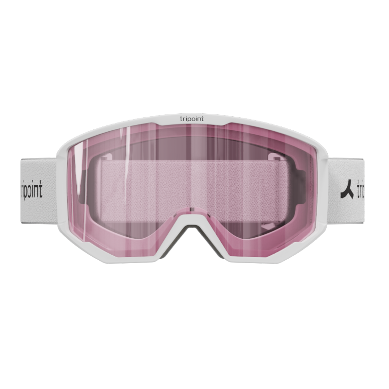 TRIPOINT 106 Frontier ski goggles offer clear visibility, 100% UV protection, and a comfortable fit. Category 2 lens, OTG adjustment, and Scandinavian design for worry-free skiing.