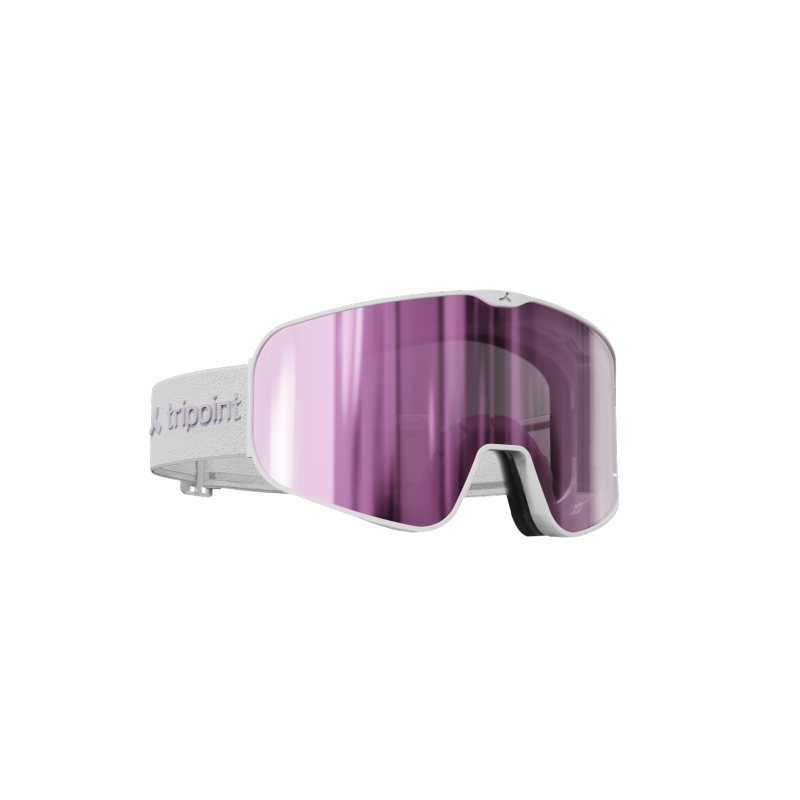 Ski goggles TRIPOINT 109 Tumba Peak, a pair of large ski goggles designed for a wide field of view on the slopes. The ventilated frame ensures optimal airflow, complemented by a triple-layer foam construction for a comfortable fit on the face.