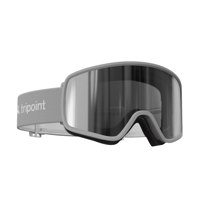 TRIPOINT 113 Mount Roraima ski goggles offer a wide field of view, 100% UV400 protection, and anti-fog double lens. OTG adapted, interchangeable lens, and secure silicone strap for a flawless skiing experience.