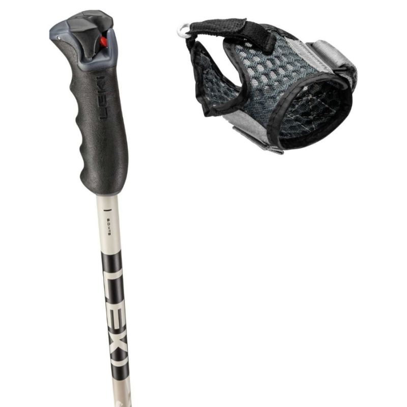 Smučarske palice LEKI Detect S – Trigger S varnost, vrhunski oprijem in močan aluminij HTS. Idealne za zahtevne smučarje. Nakup v AS Sport Outlet!