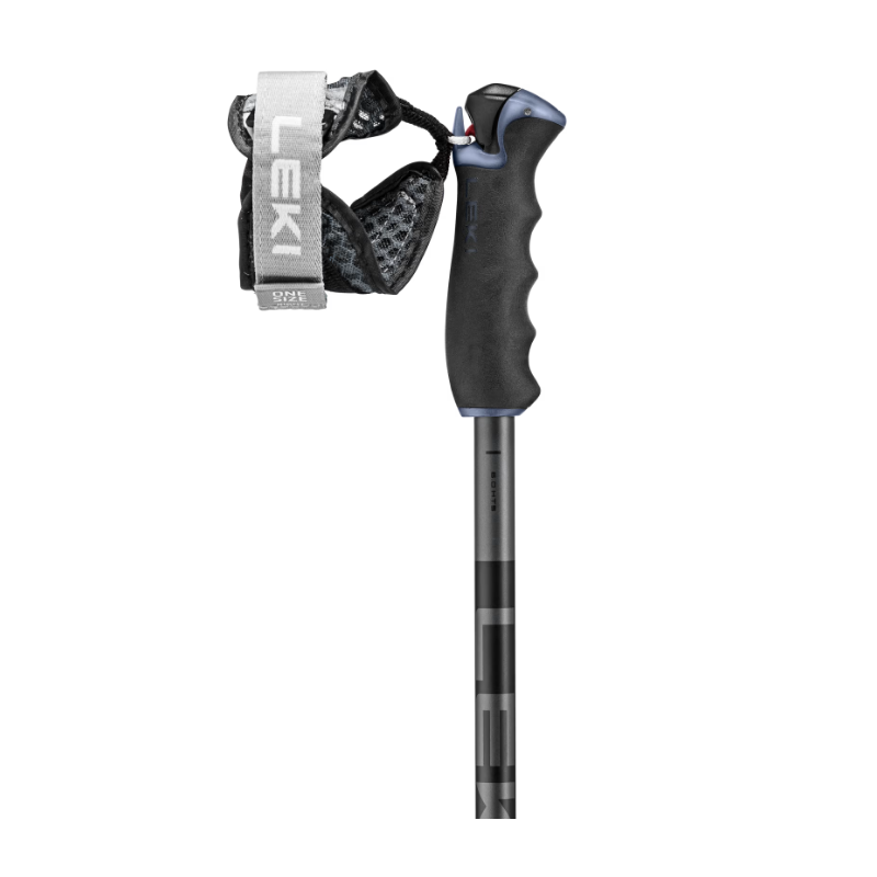 mučarske palice LEKI Detect S črne – Trigger S varnost, vrhunski oprijem in močan aluminij HTS. Idealne za zahtevne smučarje. Nakup v AS Sport Outlet!