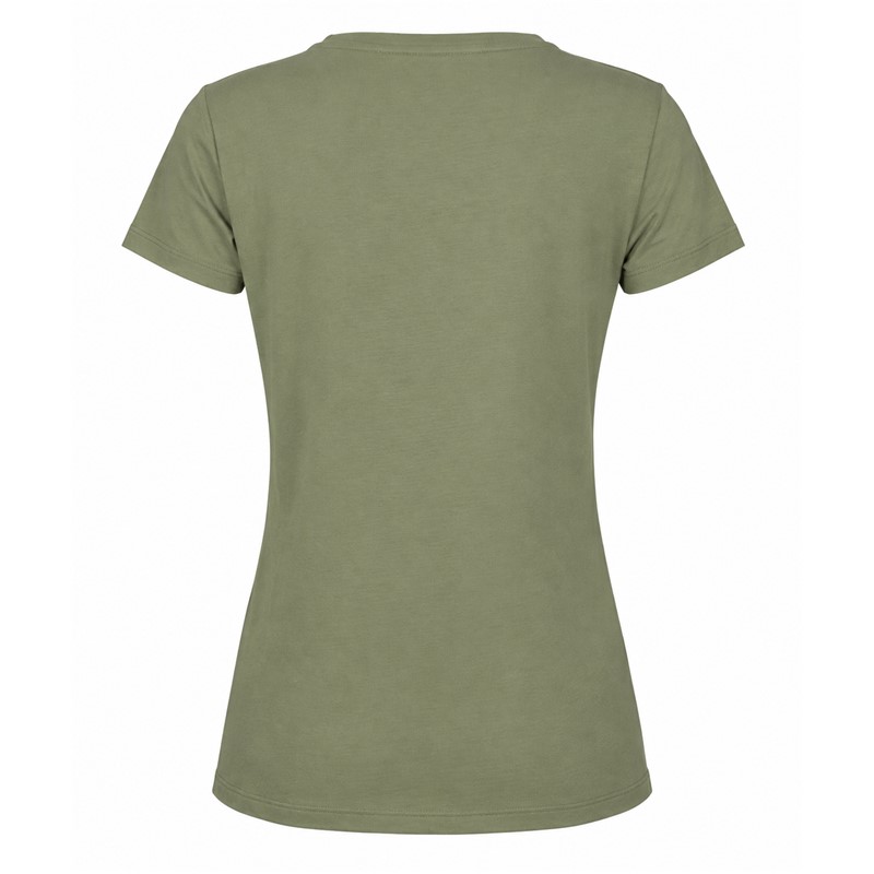 Women's short-sleeve T-shirt ELAN DEMO LGREEN made of organic cotton in light green color