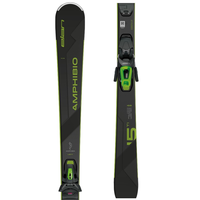 Vrhunske testne smuči Elan Amphibio 15 TI z vezmi ELS 11.0 GW. Stabilne, hitre in idealne za carving na urejenih progah. Omejena zaloga – naroči danes!