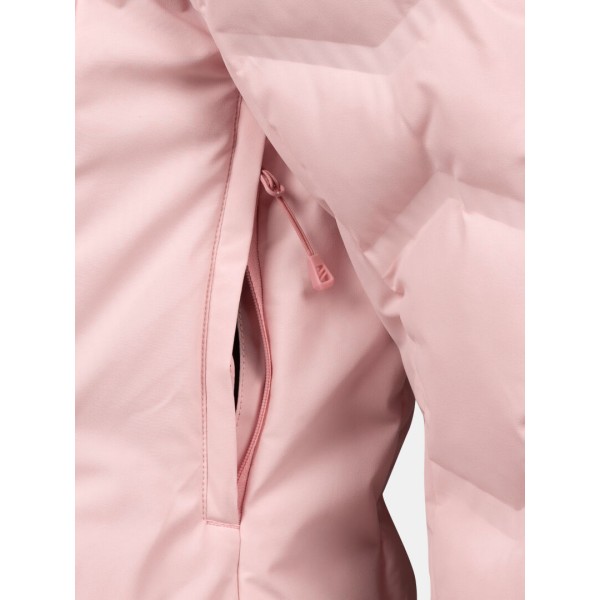 Topla in elegantna ženska smučarska puhovka Halti Nordic Black – brezšivna Microtherm® Arcty izolacija, vodoodporen material X-Welded in okolju prijazna izdelava. Idealna za hladne zimske dni in aktivno smučanje.