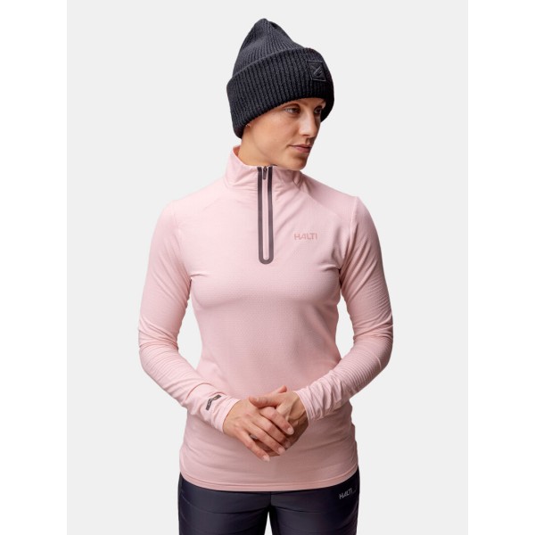 Odkrij udobje in tehnično zmogljivost z smučarskim pulijem Halti Jaako Pink. Lahka termo majica iz recikliranih materialov nudi popolno ravnovesje med toploto, zračnostjo in svobodo gibanja – idealna za smučanje, pohode in preživljanje prostega časa.