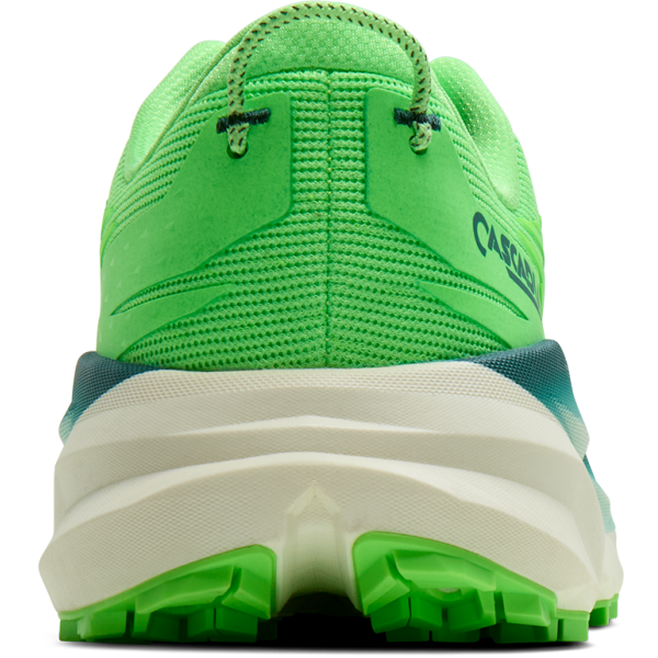 BROOKS Cascadia 19 so moške trail superge z DNA LOFT v3 blaženjem, Trail Adapt sistemom in vrhunskim oprijemom TrailTack Green. Stabilnost, zaščita in udobje za zahtevne terene.