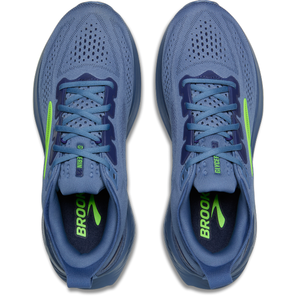 Odkrijte moške tekaške superge BROOKS Glycerin 23 z novo DNA Tuned tehnologijo za vrhunsko mehkobo, stabilnost in odzivnost. Idealne za dolge teke in vsakodnevni trening.