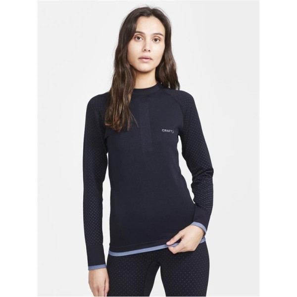 Ženska termo majica CRAFT Warm Intensity je idealen osnovni sloj za intenzivno vadbo v zelo hladnih razmerah. Odlična termoregulacija, hitro sušenje in 3D-pletenje za maksimalno udobje.