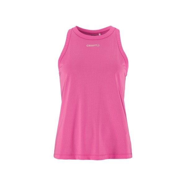Lahka ženska športna majica brez rokavov CRAFT za tek, fitness in trening. Zračna mrežasta tkanina in maksimalno udobje. Na voljo v AS Sport Outlet.