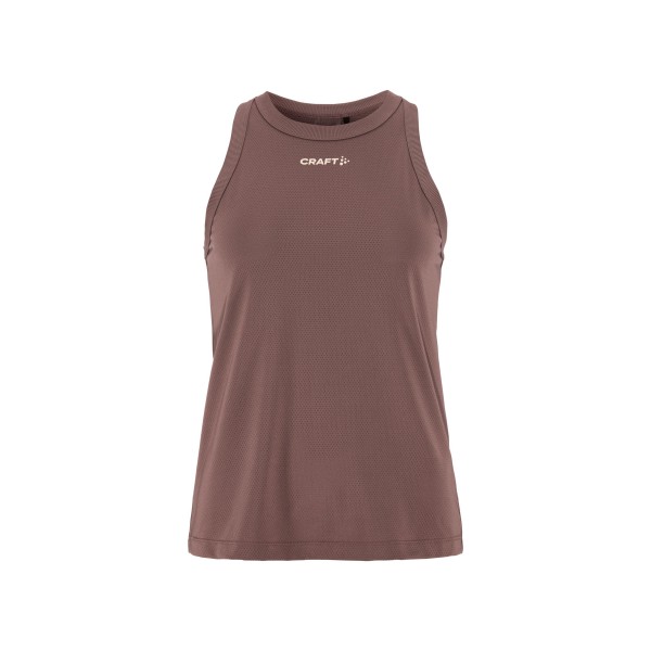 Lahka ženska športna majica brez rokavov CRAFT za tek, fitness in trening. Zračna mrežasta tkanina in maksimalno udobje. Na voljo v AS Sport Outlet.