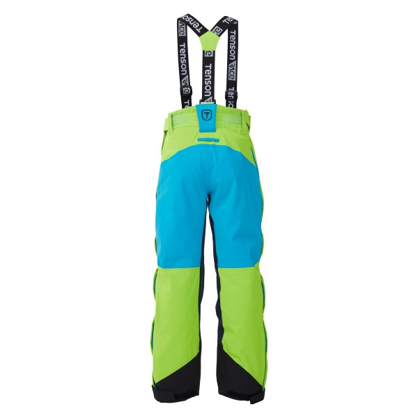 The TENSON RACE children's ski pants in turquoise green with blue details combine top functionality and an elegant look. Made from high-quality materials, they are extremely durable and elastic.