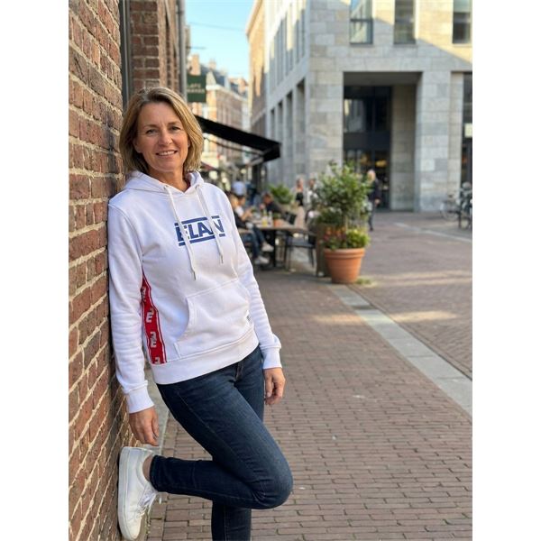 Ženski pulover ELAN RETRO HOODIE WHITE
