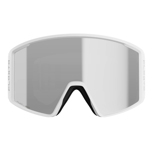 Odkrijte FLAXTA Evoke smučarska očala v belem – cylindrične ZEISS leče, OTG prijazna oblika in široko vidno polje za varno in udobno smučanje ter snowboarding. Eleganten dizajn za vsak slog na smučišču.