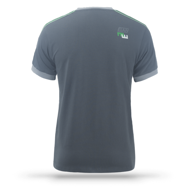 The ELAN RETRO GREY men's t-shirt represents the latest design that combines comfort and functionality at the highest level. With a classic cut and short sleeves in elegant gray color and an ELAN print across the chest, it offers a timeless and attractive look.