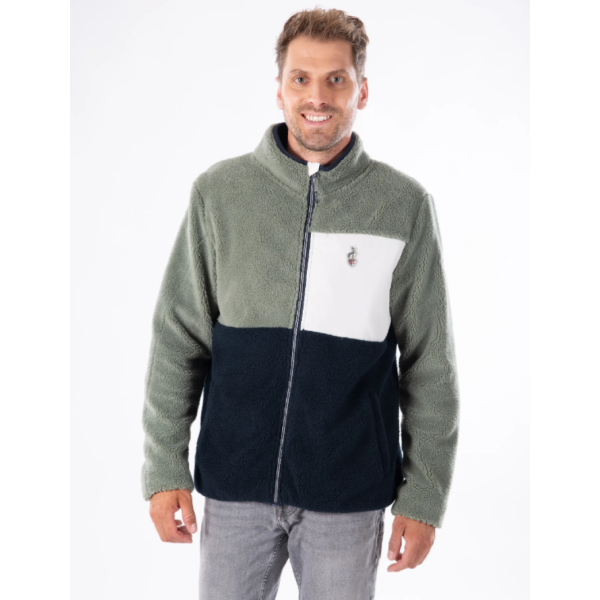 Moška jopica AULP VOGUE HOMME Sherpa je zasnovana za maksimalno toplino, udobje in sodoben videz. Izdelana je iz mehke sherpa tkanine, ki spominja na ovčjo volno, nudi odlično izolacijo in prijeten občutek na koži.