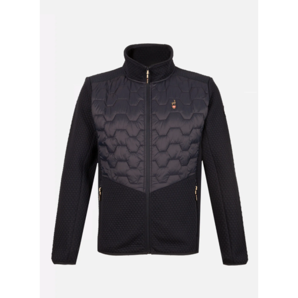 Odkrij moško hibridno jopico AULP CHAUN NAVY – izjemno lahko, elastično in vodoodbojno jopico, popolno za pohodništvo in mestne dni. Mehka French terry tkanina, sodoben kroj in priročni žepi na zadrgo. Udobje in zaščita v enem kosu! 