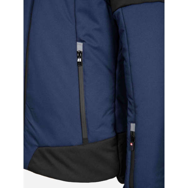 Moška smučarska jakna AULP SAMMY združuje učinkovito toplotno zaščito, zanesljivo zaščito pred vetrom in vlago ter eleganten športni dizajn. Snemljiva kapuca in Lycra manšete za udobno smučanje v vseh razmerah.