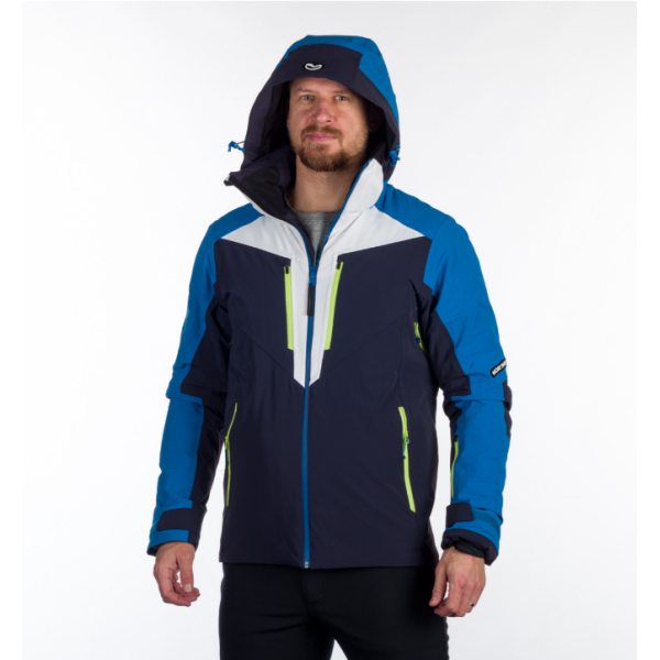 Moška smučarska jakna NORTHFINDER STEPHAN združuje 10K/10K vodoodporno zaščito, izolacijo PrimaLoft® Eco Black in RECCO® varnostni sistem. Popolna izbira za zahtevne smučarje, ki želijo toplino, udobje in varnost v vseh zimskih razmerah.