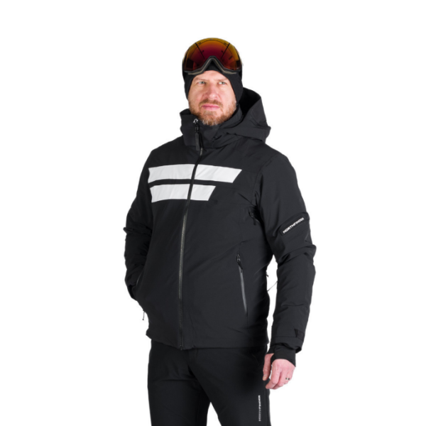 Moška smučarska jakna NORTHFINDER VALERIO ponuja 10K/10K vodoodporno zaščito, toplo izolacijo PrimaLoft® Eco Black in PFC-free obdelavo. Snežni pas, snemljiva 3D kapuca in vodoodporne YKK® zadrge za brezskrbne dni na snegu.