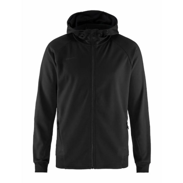 Moška športna jopica CRAFT UNIFY FZ BLACK je popolna kombinacija udobja, funkcionalnosti in športnega videza. Izdelana je iz mehkega in raztegljivega recikliranega poliestra, ki nudi odlično prileganje in svobodo gibanja