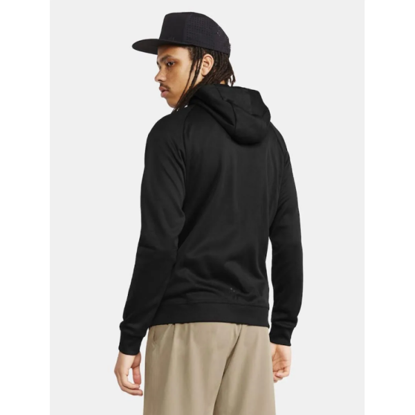 Moška športna jopica CRAFT UNIFY FZ BLACK je popolna kombinacija udobja, funkcionalnosti in športnega videza. Izdelana je iz mehkega in raztegljivega recikliranega poliestra, ki nudi odlično prileganje in svobodo gibanja