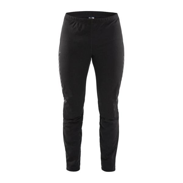 The men's long winter leggings CRAFT ADV NORDIC TRAINING are warm and stretchy leggings designed for cross-country skiers who run even when the wind is blowing hard across the track.