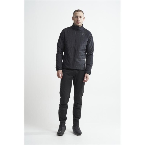 The men's long winter leggings CRAFT ADV NORDIC TRAINING are warm and stretchy leggings designed for cross-country skiers who run even when the wind is blowing hard across the track.