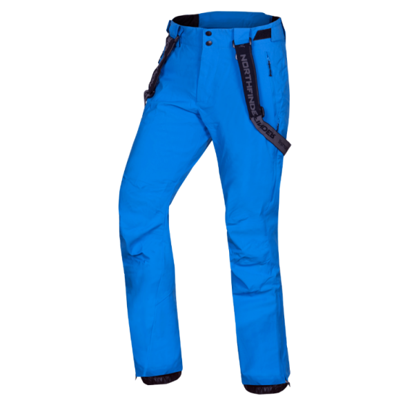 Moške smučarske hlače NORTHFINDER JACOBO nudijo 10.000 mm vodoodpornosti, zračnost 10K, kritično lepljene šive in PFC-free obdelavo. Z nastavljivim pasom, snemljivimi naramnicami in prezračevanjem so idealne za brezskrbno smučanje v vseh razmerah.