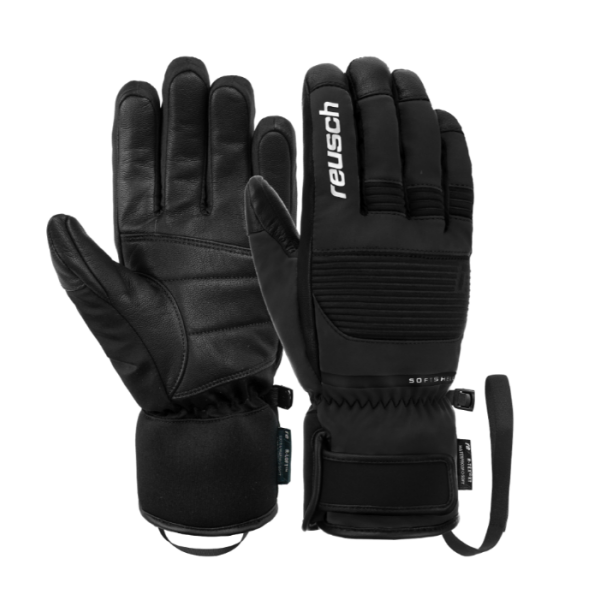 Reusch Andy R-TEX® – elegantne moške smučarske rokavice iz kozjega usnja z R-LOFT™ izolacijo. Vodoodporne, tople in udobne. Popolne za zimske športnike!