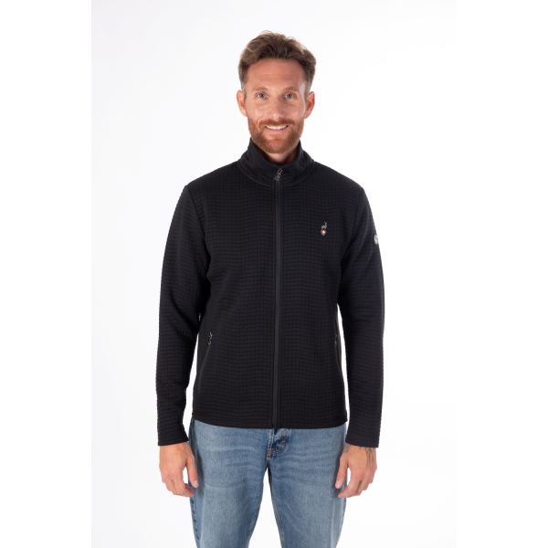 Moški midlayer AULP CRUIZ BLACK zagotavlja popolno toploto, izjemno svobodo gibanja in zračno jacquard pletivo. Odličen kot srednji sloj za smučanje ali outdoor aktivnosti. Odkrij udobje in performance v AS Sport Outlet.