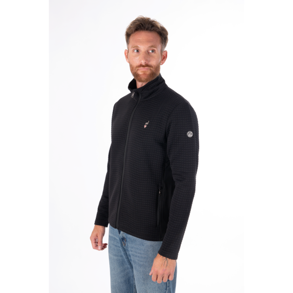 Moški midlayer AULP CRUIZ BLACK zagotavlja popolno toploto, izjemno svobodo gibanja in zračno jacquard pletivo. Odličen kot srednji sloj za smučanje ali outdoor aktivnosti. Odkrij udobje in performance v AS Sport Outlet.