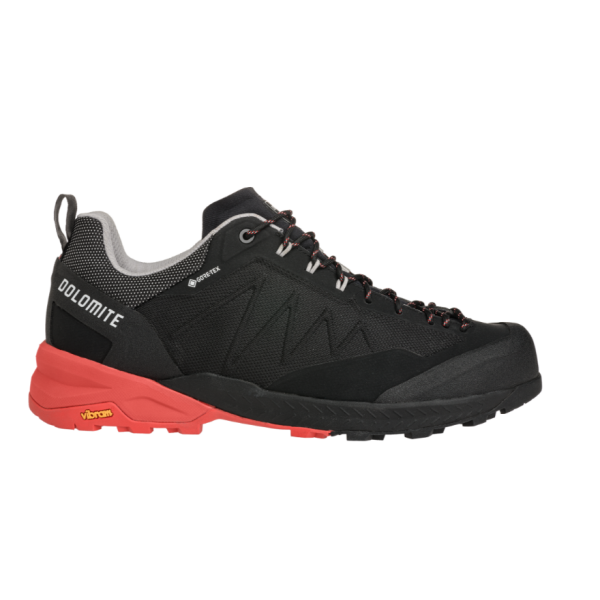 Lahki moški pohodni čevlji DOLOMITE Crodarossa Tech GTX z GORE-TEX membrano in Vibram® Megagrip podplatom. Popolni za hiking, approach ture in tehničen teren – AS Sport Outlet.