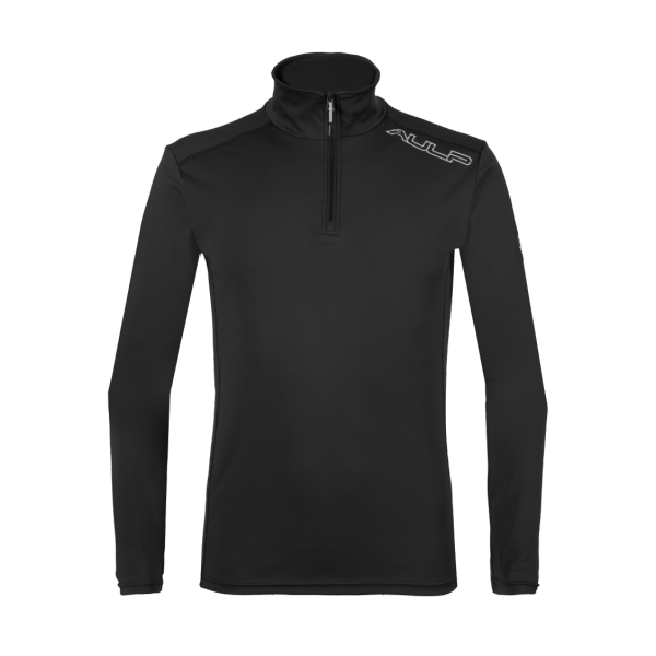 AULP COREY BLACK moški tehnični puli – izjemna toplota, elastičnost in udobje za smučanje in outdoor aktivnosti. Naroči zdaj v AS Sport Outlet!